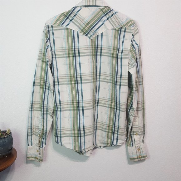 Hollister Long Sleeve Snap Down Shirt Size Small - Picture 3 of 6